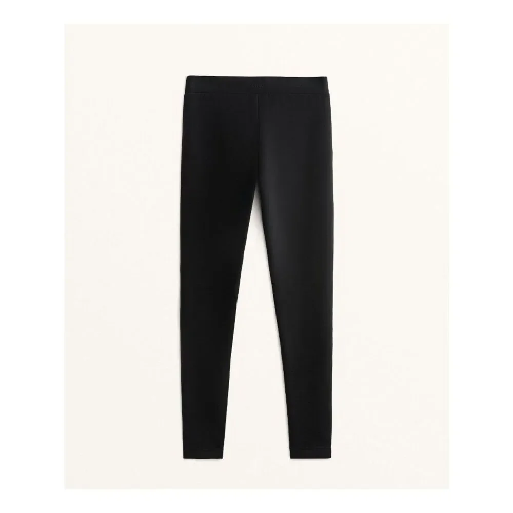 Oysho Womens Leggings Medium Black Ankle High Rise Super Extra Warm Seamless NWT